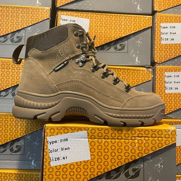 Men’s safety shoes with steel men’s boots comfortable suede leather - Picture 8 of 11